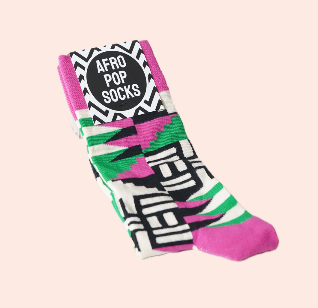 Afro Pop Socks - Scholar